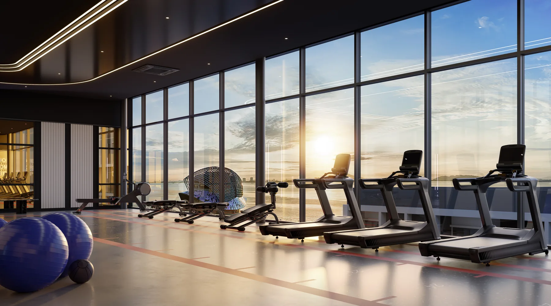 Artist impression of The Lighthauz gym facility