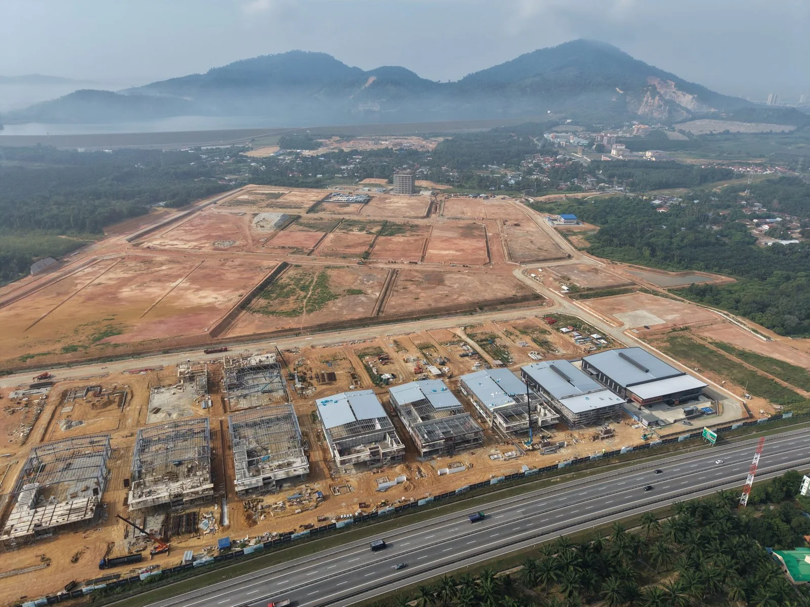 Aerial photograph of the wider Northern TechValley industrial park site