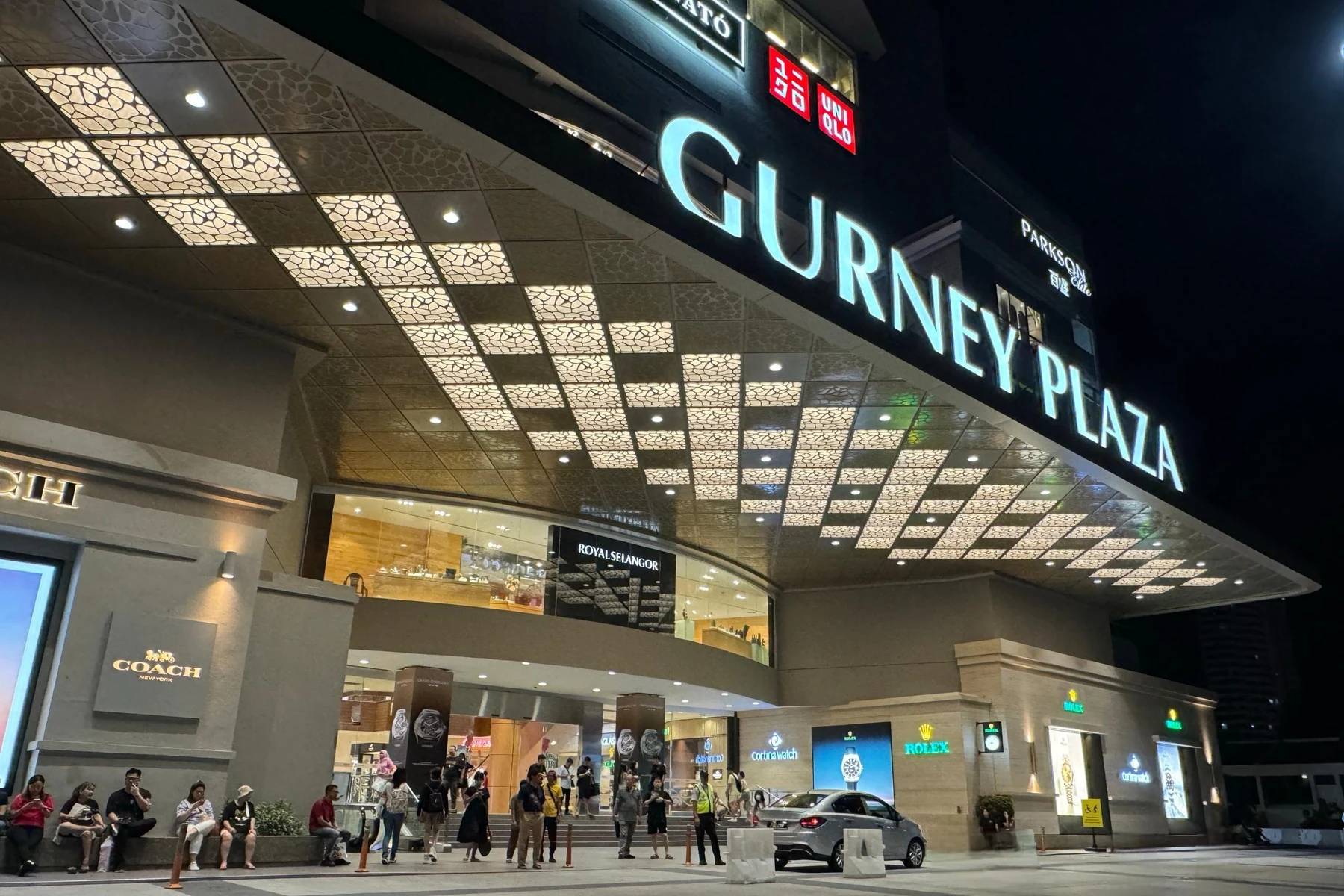 Gurney Plaza shopping mall entrance in Penang