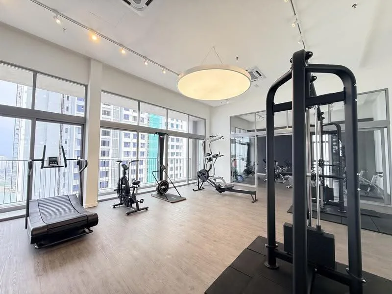 Actual gymnasium at The Meg