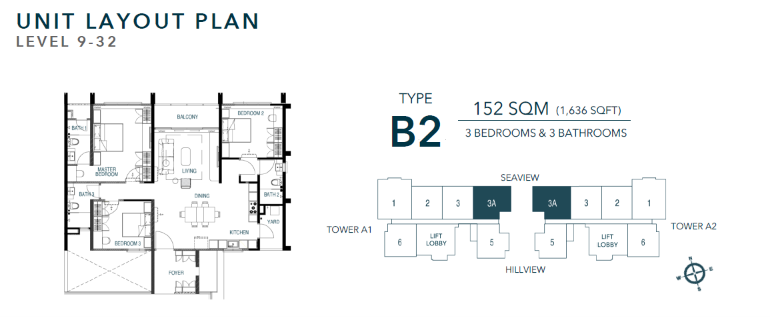 Waterstone B2 1,636 sqft floor plan